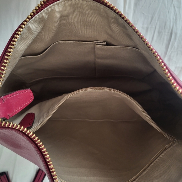 Coach Legacy Leather Courtenay Hobo Slouchy Shoulder Bag In Deep Port - Picture 7 of 16